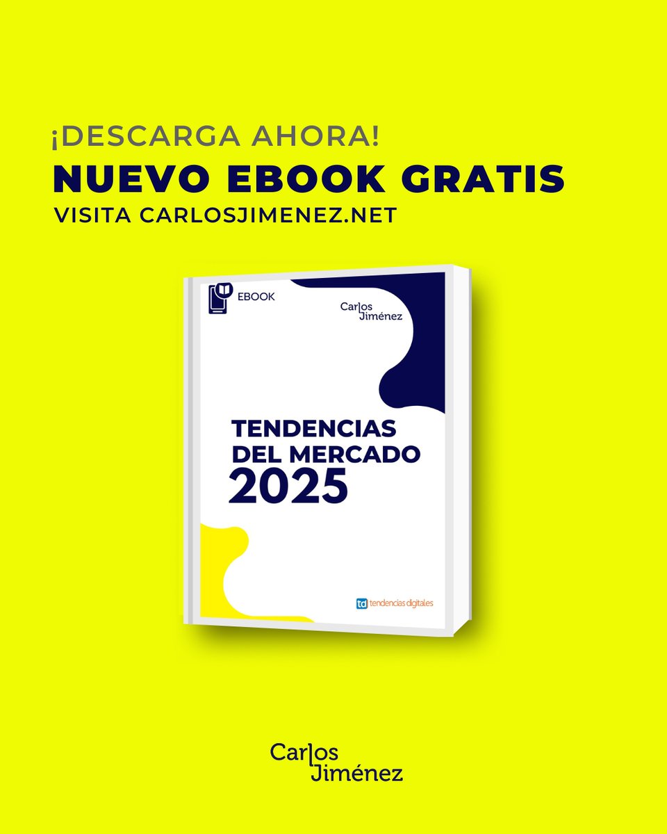 No te quedes atrás. Descubre cómo los cambios tecnológicos, sociales y económicos impactarán en tu sector y cómo puedes adaptarte para tener éxito. 

Descarga el Ebook aqui carlosjimenez.net/downloads/eboo…