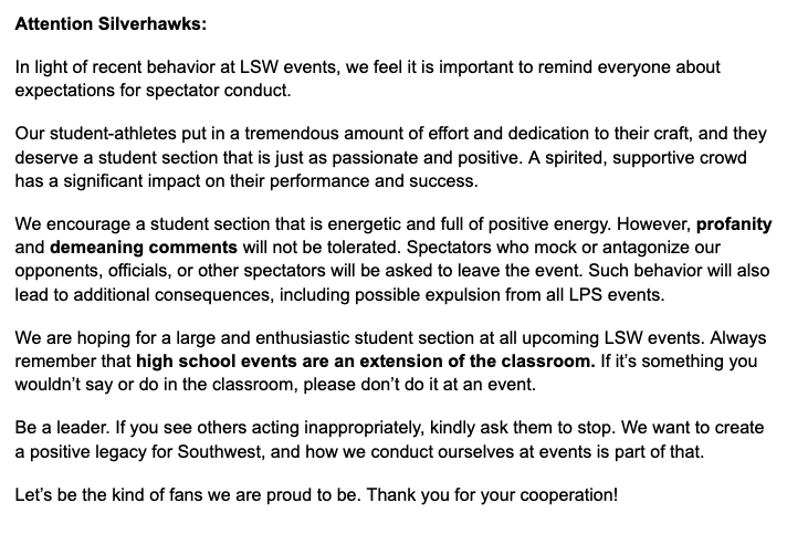 LSW Silver Hawks tweet media