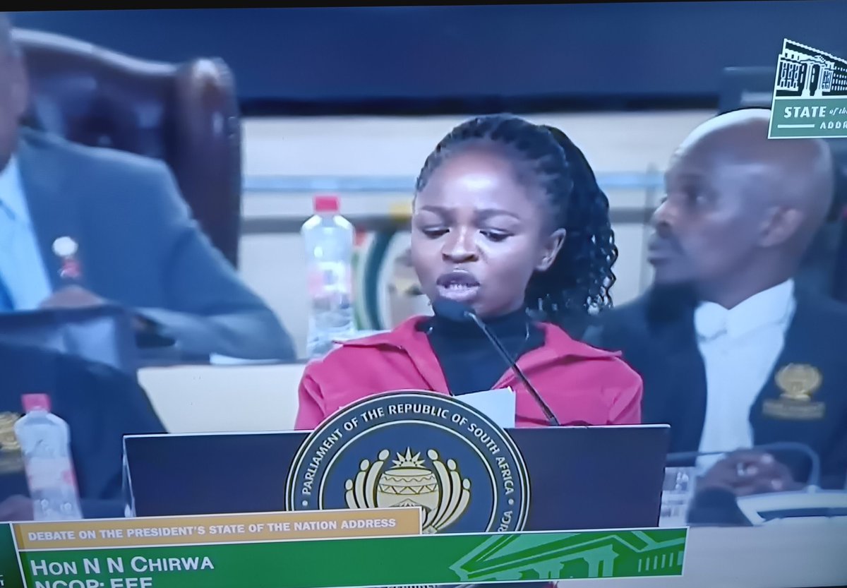 54Battalion's tweet photo. Me watching Hon @NalediChirwa doing the Country Duty ♥️♥️♥️ 🔥🔥 I'm Speechless, did you see what CIC did after her Speech 🙏🏾. https://t.co/1fWN36gwsi