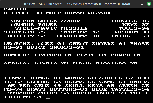 jucarave's tweet image. Just finished Ultima 2 @RichardGarriott Minax is finally dead and the timeline has been restored. I enjoyed the idea of the game, but I do preffer Ultima I at this point. Onto Ultima III-D