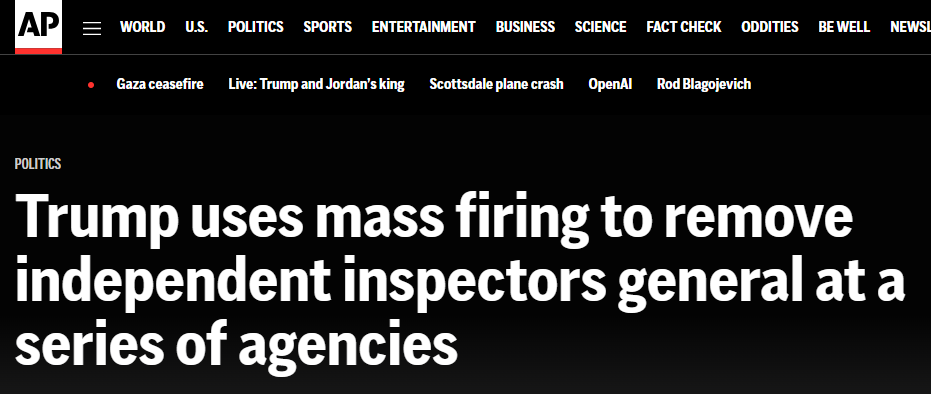 RepDonBeyer's tweet photo. Trump's presidency is a Golden Era — for corruption.

He fired independent watchdogs who investigate waste, fraud, and illegal activity.

He fired the top whistleblower protection official.

He fired the top government ethics official.

He halted enforcement of the Foreign Corrupt Practices Act.

He disbanded the FBI’s Foreign Influence Task Force.

Trump is declaring open season for public corruption.