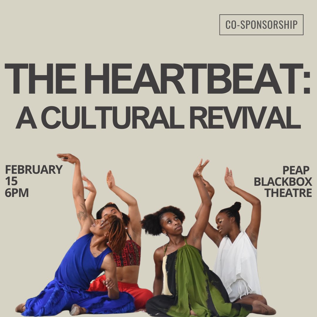 Join the TAMU PVFA department for their Heartbeat: A cultural revival exhibition with with Nia’s Daughters Movement Collective on February 15 at 6PM at the PEAP Blackbox theatre.

Click the link to add to your calendar : tx.ag/5Kxrrnv