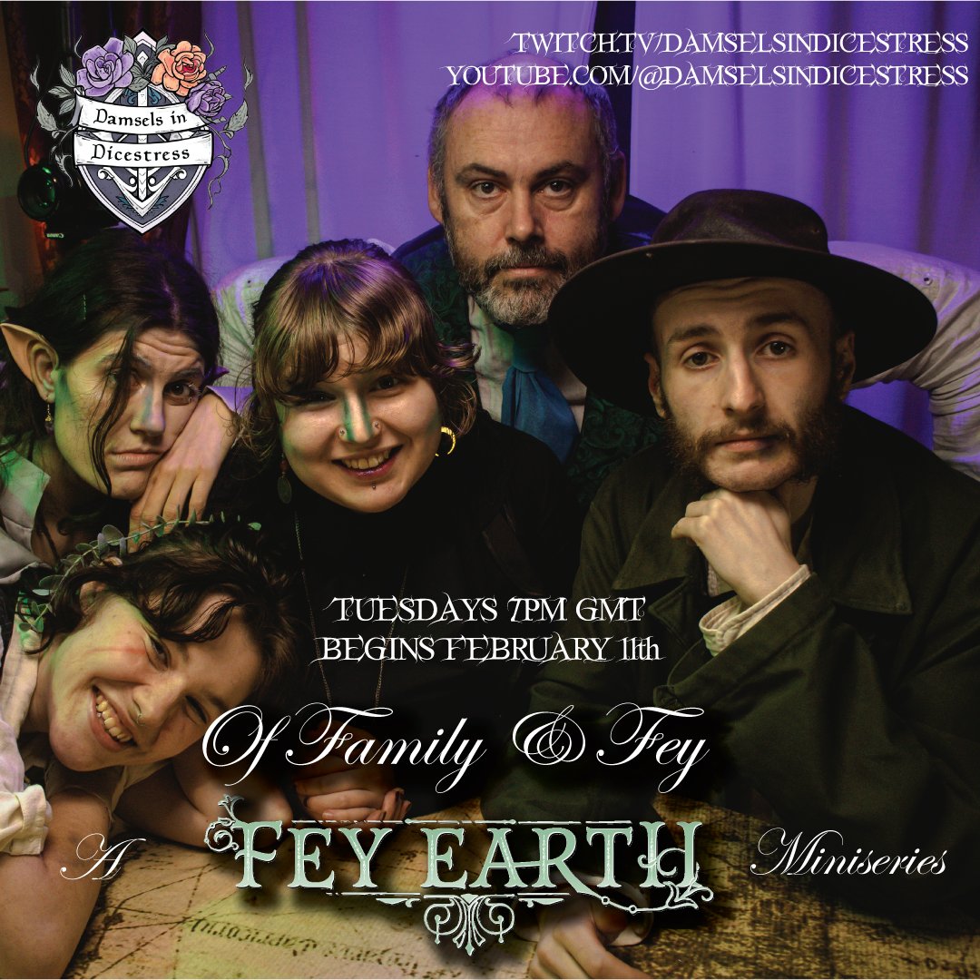 Fey Earth (@feyearth) on Twitter photo Going live in two hours 19:00 Irish time 20:00 CET in a new story about family & fey with the iconic <a href="/DamselsDnD/">Damsels in Dicestress</a> in an adventure set on the streets of London in 1872 twitch.tv/damselsindices… Going live in two hours 19:00 Irish time 20:00 CET in a new story about family & fey with the iconic <a href="/DamselsDnD/">Damsels in Dicestress</a> in an adventure set on the streets of London in 1872 twitch.tv/damselsindices…