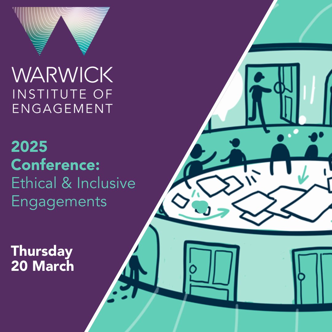 The WIE Conference is back! The day is going to be an exploration of public engagement with a mix of practical sessions, opportunities to learn and a space to share your perspectives. Open to Warwick staff, students and community partners. Register here: warwick.ac.uk/wie/getinvolve…