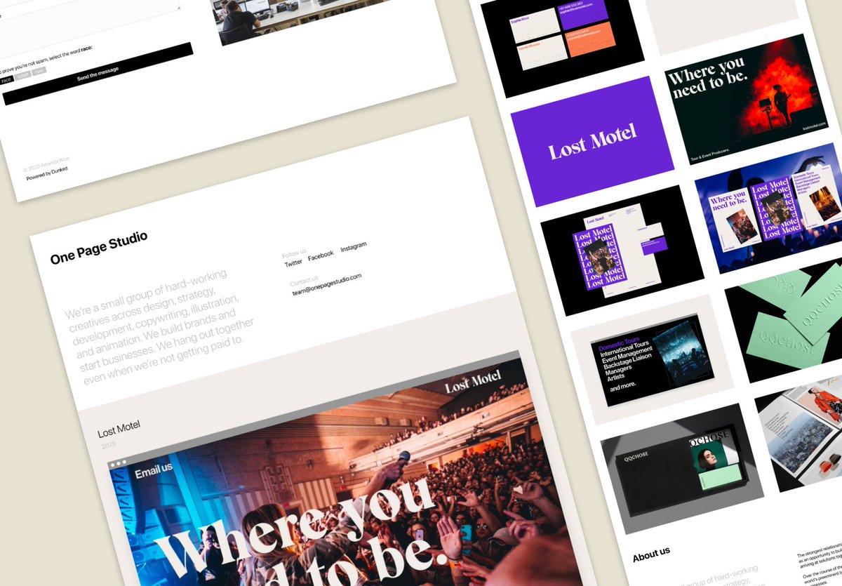 New Template Tuesday 🎉 

Your portfolio deserves to stand out — try the new One Pager template on Dunked today → dunked.com

#templatetuesday