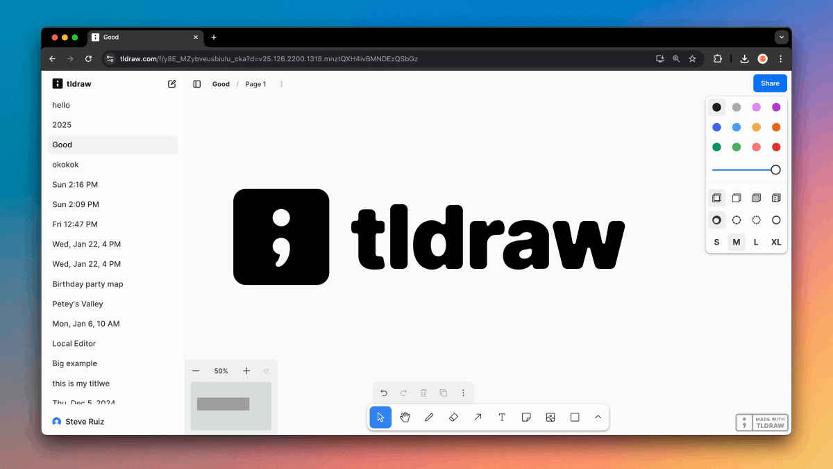tldraw tweet media