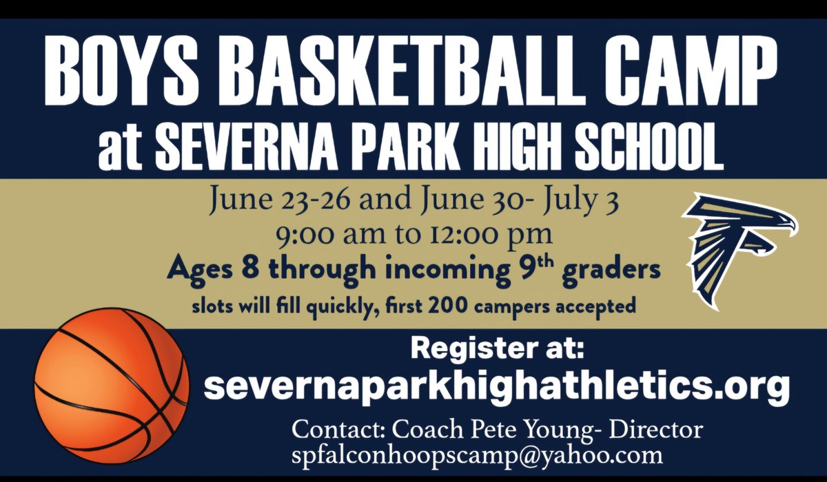 90 SPOTS REMAIN FOR FALCONS HOOPS CAMP! 
110 OF YOU HAVE SIGNED UP IN LESS THAN 24 HOURS! ONCE AGAIN WE THANK YOU! 
COACH YOUNG