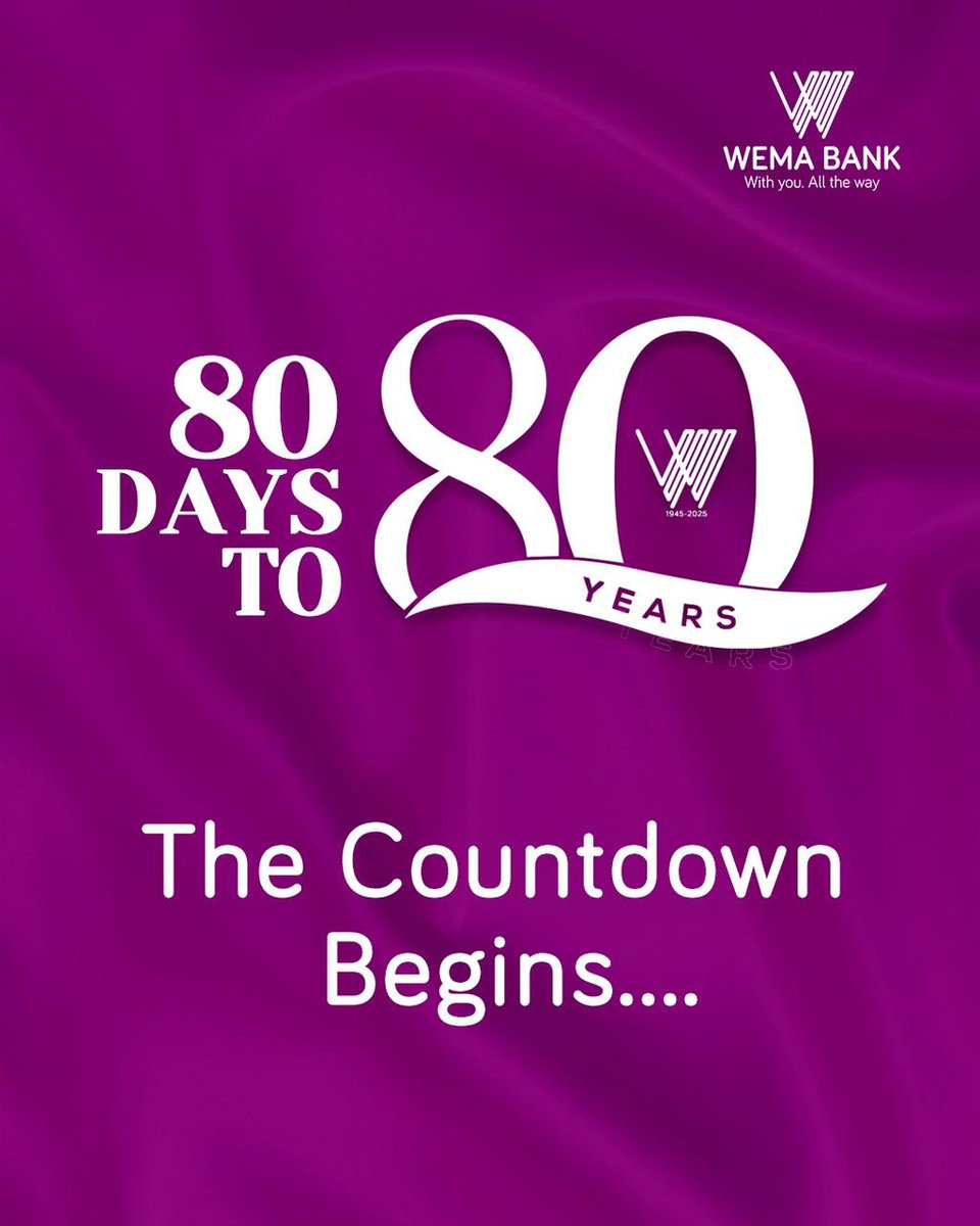 only_mannie's tweet photo. Wema Bank is currently a partner to over 80% of FINTECHs in the industry today, providing them with the infrastructure to operate and execute their operations. #80DaysToWemaAt80 https://t.co/zVqU8zfXl9