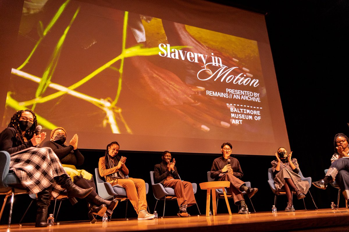 remainsarchive's tweet photo. Deep gratitude to all who made this event possible and a success. Can’t believe nearly a month ago we were at the Baltimore Museum of Art hosting our hybrid artist talk to discuss our collective’s collaboration with artists Romaine McNeil, Tatiana Esh, Sha-Shonna Rogers, and https://t.co/Y8mTQ5r85l