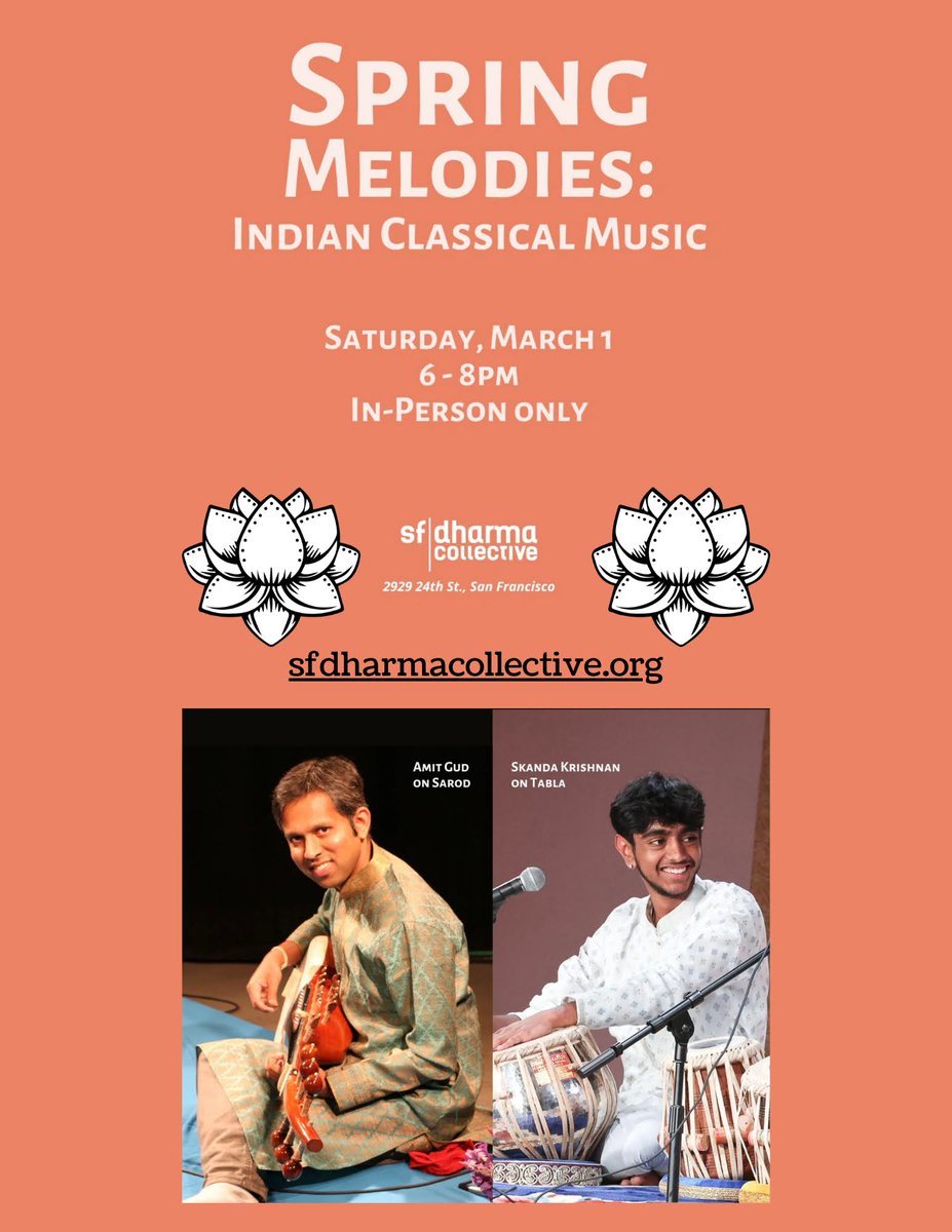 I'm performing at SF Dharma, Mar 1. Free Event. #sarod #indianclassicalmusic