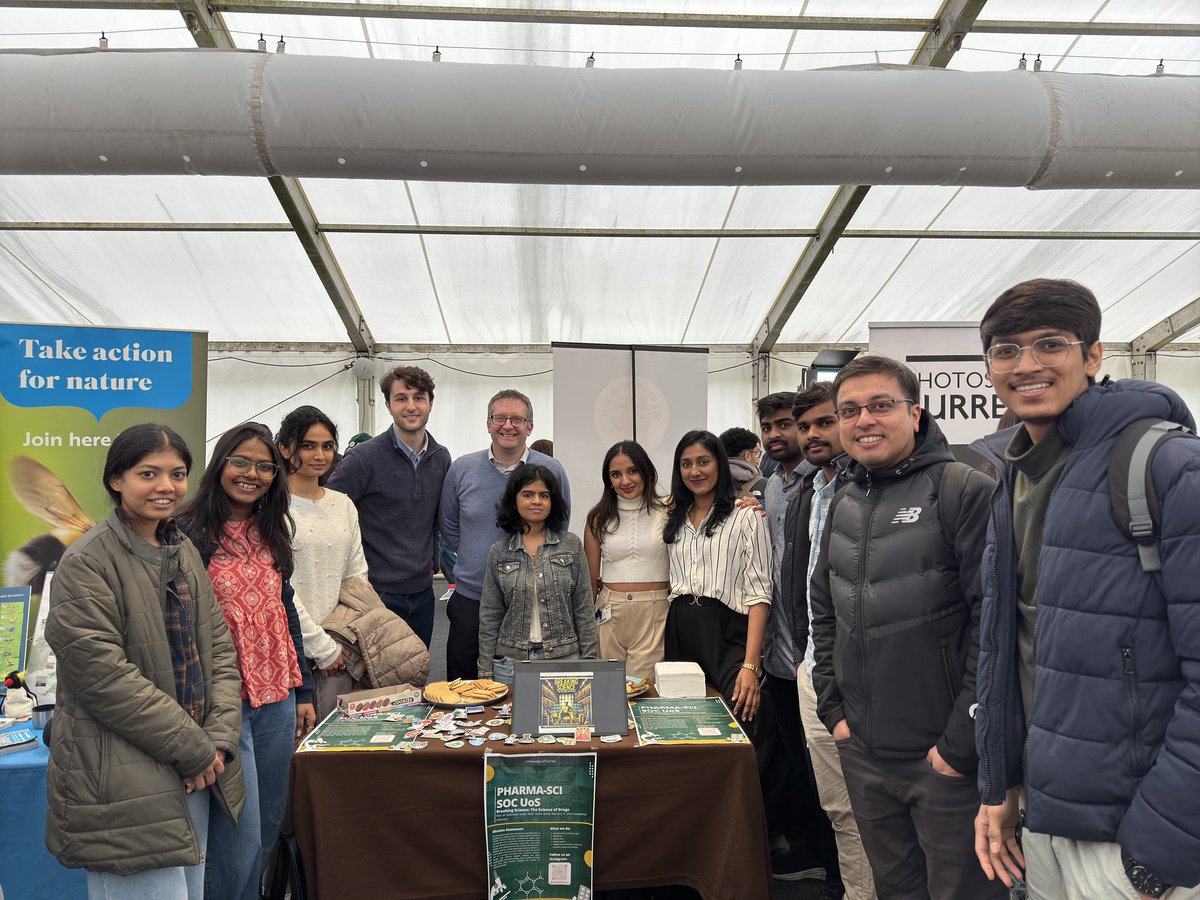 Surrey School of Chemistry & Chemical Engineering (@sccesurrey) on Twitter photo It was great to launch the brand new Pharmaceutical Sciences Society at Freshers’ Fair yesterday. Good luck to the dynamic and enthusiastic committee, some exciting plans ahead! <a href="/SCCESurrey/">Surrey School of Chemistry & Chemical Engineering</a> <a href="/UniOfSurrey/">University of Surrey</a> It was great to launch the brand new Pharmaceutical Sciences Society at Freshers’ Fair yesterday. Good luck to the dynamic and enthusiastic committee, some exciting plans ahead! <a href="/SCCESurrey/">Surrey School of Chemistry & Chemical Engineering</a> <a href="/UniOfSurrey/">University of Surrey</a>