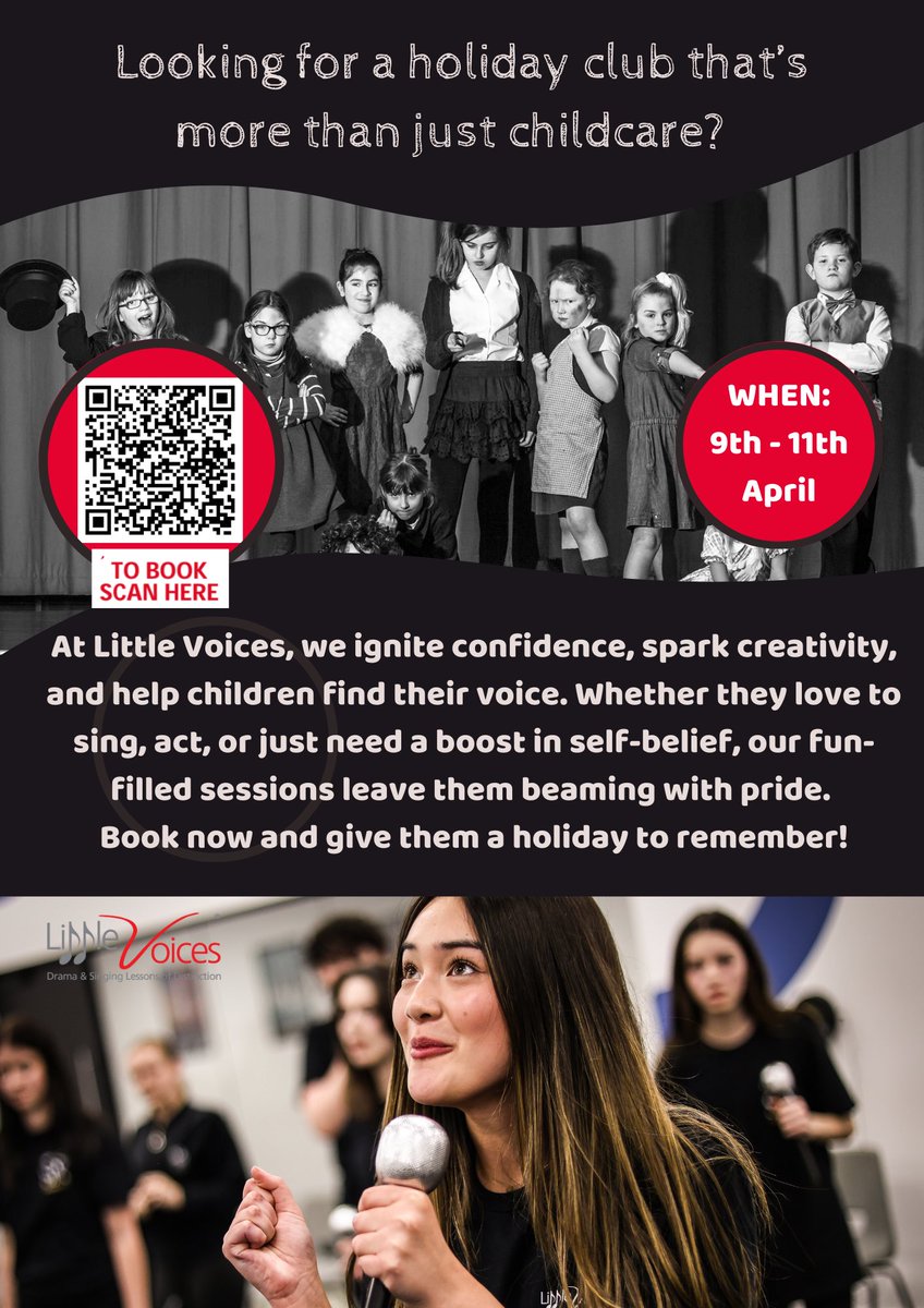 LittleVoicesCSM's tweet photo. Dreaming of spring &amp; the clocks going forward?

Spring into action &amp; book your child’s spot at our Easter Club before our EARLY BIRD OFFER hops away!

MOANA INSPIRED drama, singing &amp; confidence-boosting fun, it’s the perfect way to keep them busy while building skills for life https://t.co/ZEIGUXKAQM