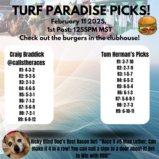 ClassicGolferUS's tweet photo. Looks like RBD has been boning up by reading his history book again! Follow the #handicappinghound as he makes the bacon multiply before your eyes today
@turf_paradise! https://t.co/ybFSYKlguq