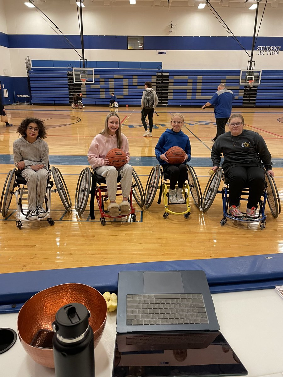 MrStachPE's tweet photo. It’s @prairie_grit week at school this week!! Huge thanks to averi for coming in and teaching our students the fun and importance of adaptive sports!! Students had a blast learning and moving!! https://t.co/Uxr6y1ONVl