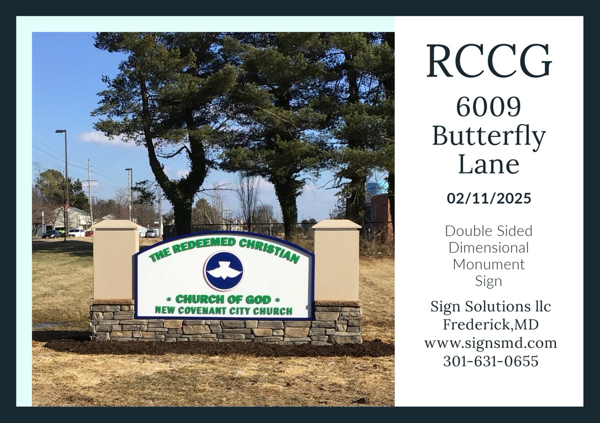 Signsolutionsmd's tweet image. New Monument Install