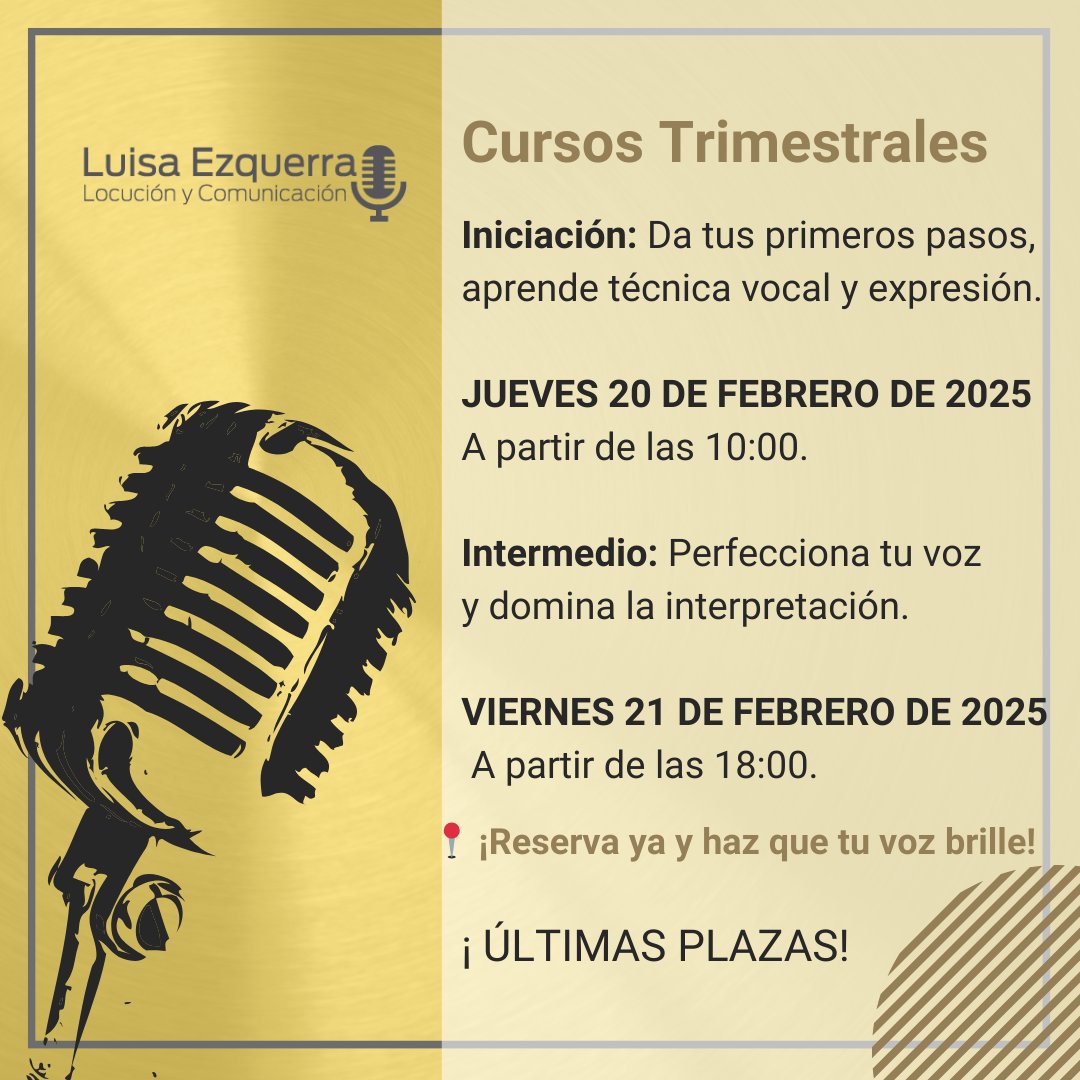 🚀 ¡Dos cursos, dos oportunidades!

🎨 Iniciación → 20 de febrero
🎨 Intermedio → 21 de febrero
Tres meses para aprender, mejorar y disfrutar. ¡Inscríbete ya!

📩 DM para info.

#CursosCreativos #AprenderArte