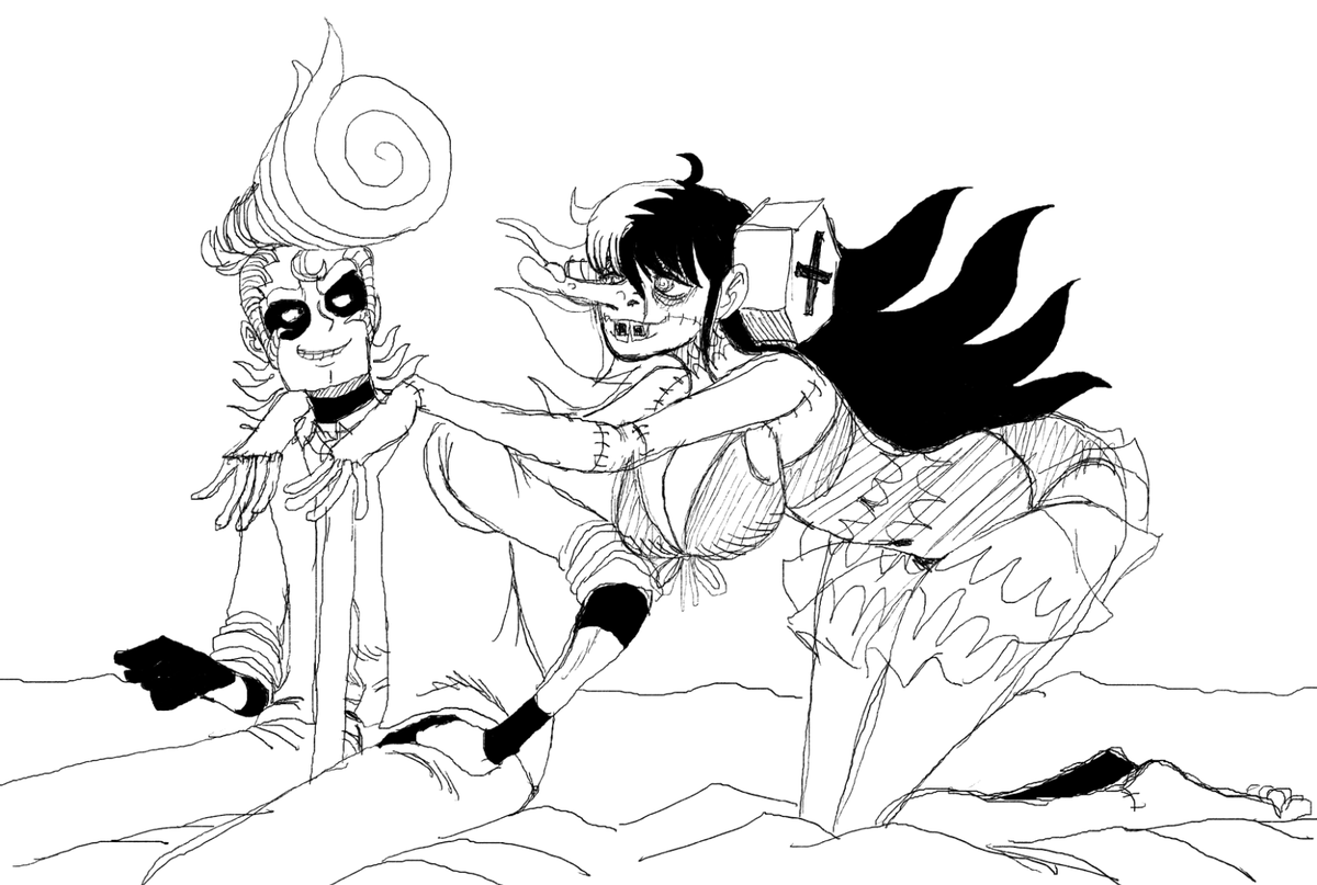 Valentine's Day is coming up. Quick doodle based on that one prompt. 