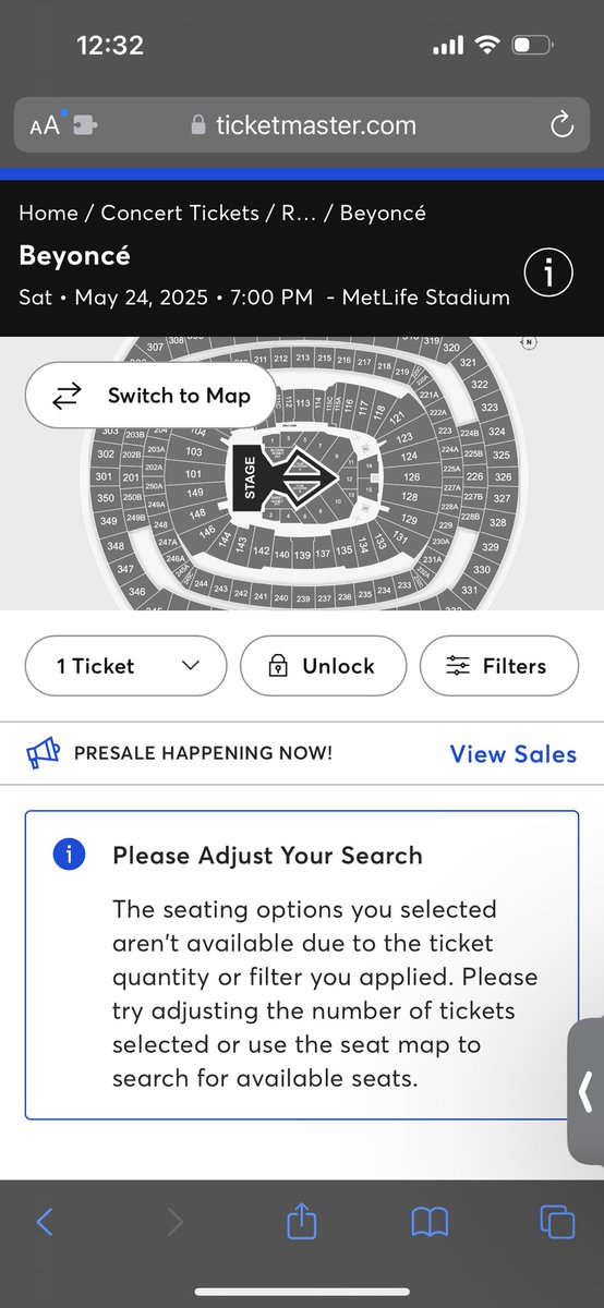 levarthestar's tweet photo. TO ALL THE SLOPPY BOTTOMS WHO SWOOPED THE BEYONCÉ COWBOY CARTER TICKETS LIKE THIS I HOPE YOU GET DIAGNOSED WITH IBS AND GO PROLAPSE🫶🏾🫶🏾 https://t.co/7FH9SzfUSg