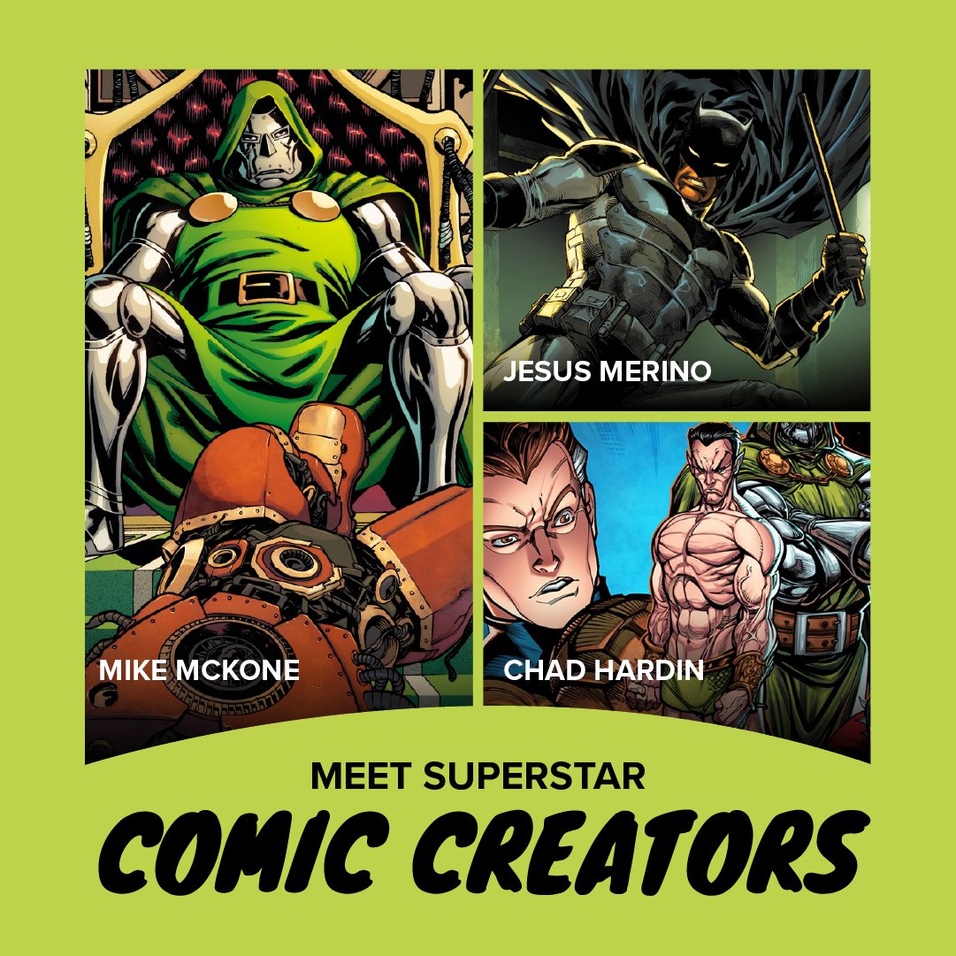 ComboCollect's tweet image. Meet your favorite comic creators at Toronto Comicon!
Info & tickets @fanexpocanada 
#combocollectibles #torontocomicon #fanexpo #comiccon #comiccreator #dc #marvel #comicbooks