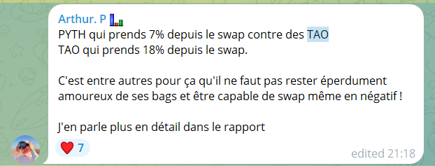 OK le benef en trading, c'est cool.

Mais faire du benef en SPOT avec un gros bag, et voir qu'on a fait le bon moove grâce à un switch d'actifs, c'est encore mieux.