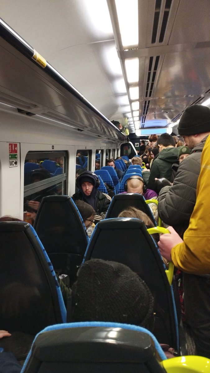 POV: You discover that <a href="/northernassist/">NORTHERN 🚆</a> have cancelled the train that you and crowds of other people were waiting for.

It's ok though, because Northern are laying on TWO WHOLE CARRIAGES for your next option, the 5.17 to Wigan Wallgate. Thanks Northern! Never change!