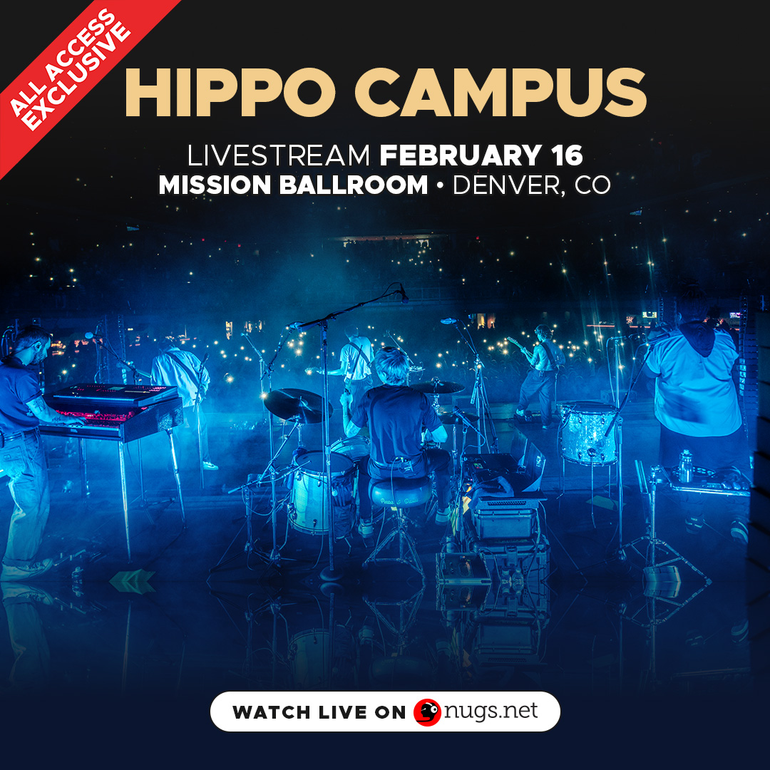 we’re making our debut on <a href="/nugsnet/">nugs</a> on sunday from the <a href="/missionballroom/">mission ballroom</a> in denver. watch the show live with an All Access subscription 💛 nugs.net/hippocampus