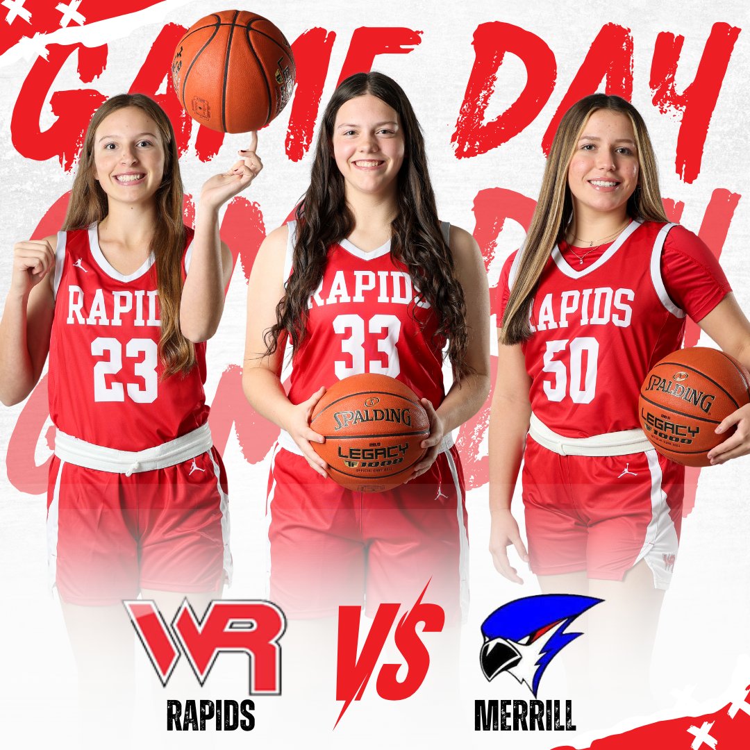 WR Girls Hoops (@wrgirlshoops) on Twitter photo 🚨🚨GAME DAY!!🚨🚨
Our Red Raiders are back in action as they travel to Merrill to face the Blue Jays. 
🏫 At Merrill High School
⏰ Varsity at 7:15, JV at 5:45
📺 Livestream: Hudl Fan 🚨🚨GAME DAY!!🚨🚨
Our Red Raiders are back in action as they travel to Merrill to face the Blue Jays. 
🏫 At Merrill High School
⏰ Varsity at 7:15, JV at 5:45
📺 Livestream: Hudl Fan