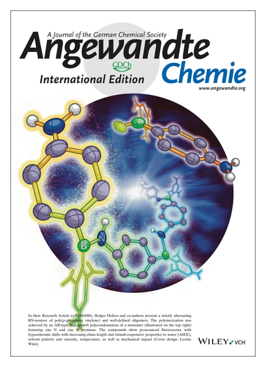 Angewandte Chemie (@angew_chem) on Twitter photo #OnTheCover Regioregular Poly(p-phenylene iminoborane): A Strictly Alternating, Stimuli-Responsive BN-Isostere of Poly(p-phenylene vinylene) (H. Helten and co-workers) doi.org/10.1002/anie.2… <a href="/HeltenGroupJMU/">Helten Group</a> <a href="/ICBWuerzburg/">ICB Würzburg</a> <a href="/Johannes_Chb/">Johannes Chorbacher</a> • onlinelibrary.wiley.com/doi/10.1002/an… #OnTheCover Regioregular Poly(p-phenylene iminoborane): A Strictly Alternating, Stimuli-Responsive BN-Isostere of Poly(p-phenylene vinylene) (H. Helten and co-workers) doi.org/10.1002/anie.2… <a href="/HeltenGroupJMU/">Helten Group</a> <a href="/ICBWuerzburg/">ICB Würzburg</a> <a href="/Johannes_Chb/">Johannes Chorbacher</a> • onlinelibrary.wiley.com/doi/10.1002/an…