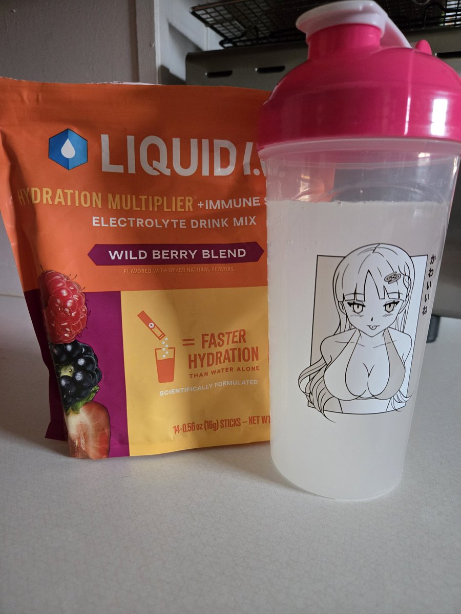 ladylunafox's tweet image. Preparing for comic con by boosting my immune system with @liquidiv