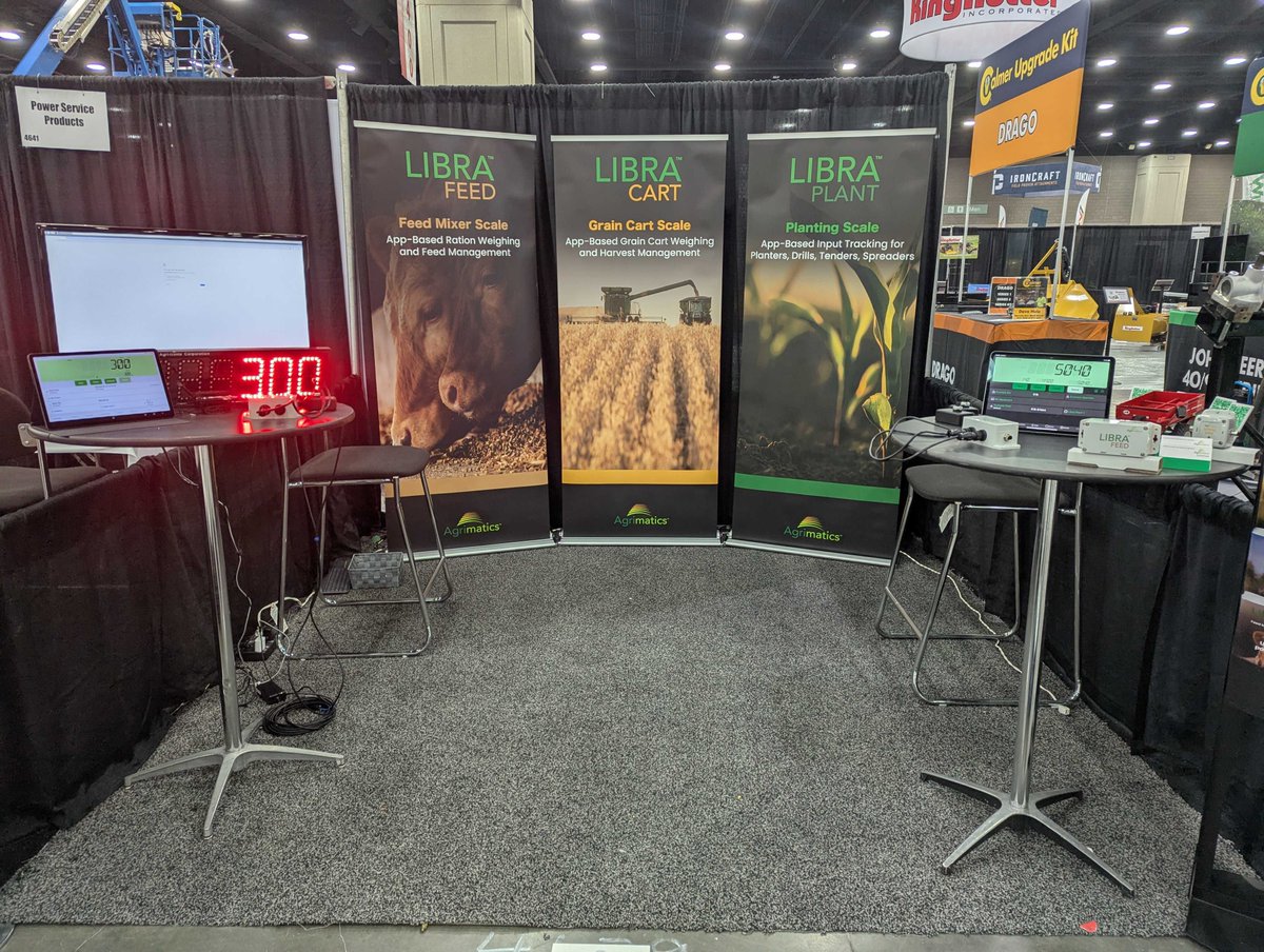 Agrimatics (@agrimatics) on Twitter photo We'll be at <a href="/KYNFMS/">National Farm Machinery Show</a> from Feb 12-15. Stop by booth 4639 in the North Wing, and learn why Libra Cart is a top-rated #AgTech product for precise and automatic #harvest data. We'll be showing off our latest products: Libra Plant, Serial Link, and Libra Feed. #NFMS25 We'll be at <a href="/KYNFMS/">National Farm Machinery Show</a> from Feb 12-15. Stop by booth 4639 in the North Wing, and learn why Libra Cart is a top-rated #AgTech product for precise and automatic #harvest data. We'll be showing off our latest products: Libra Plant, Serial Link, and Libra Feed. #NFMS25