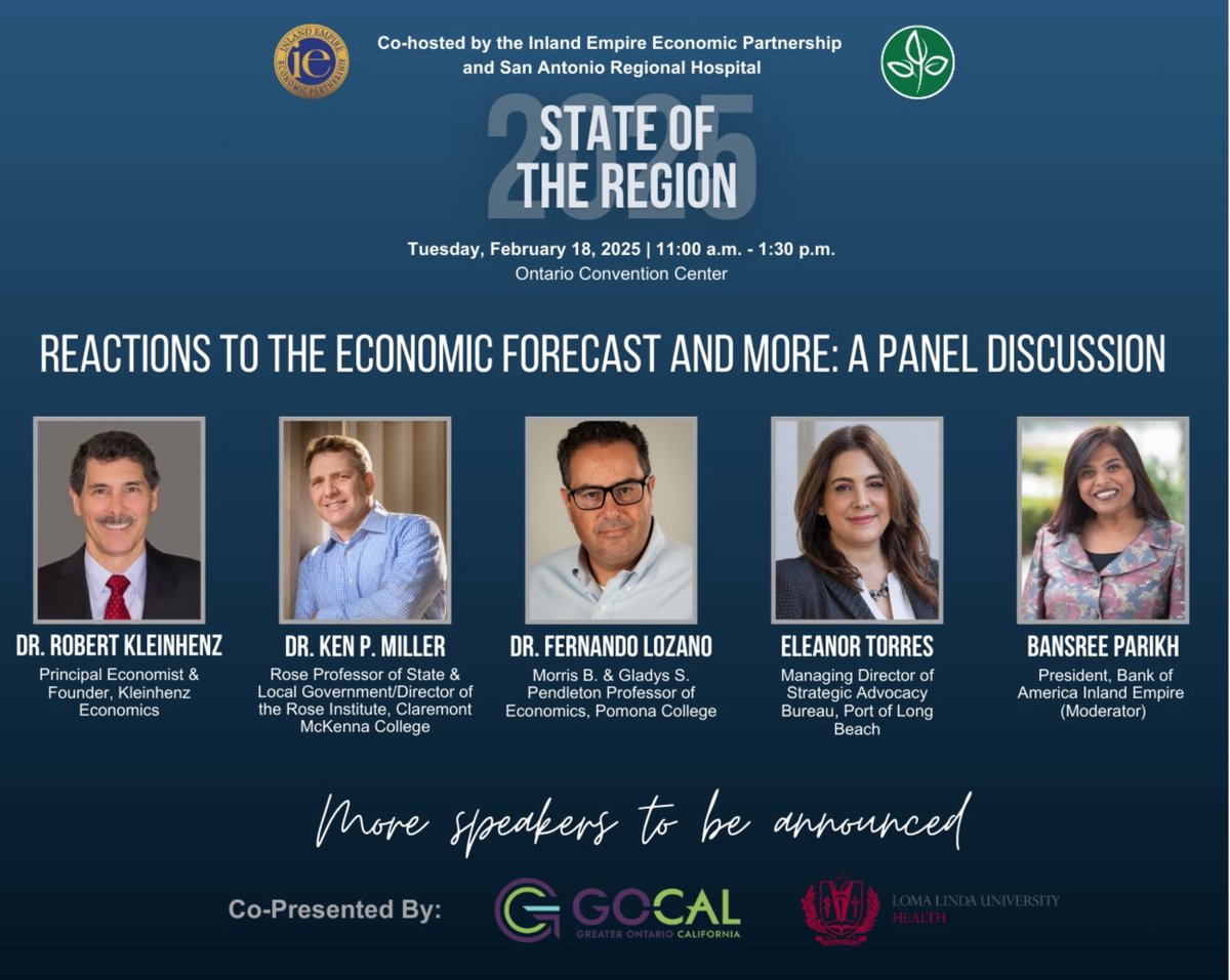 GOCAL - Greater Ontario California (@visitgocal) on Twitter photo Join us on February 18, 2025, at the Ontario Convention Center for the State of the Region event! Secure your seat now to be part of this pivotal conversation shaping our community's future.
Get tickets here: bit.ly/4ascJUY
<a href="/SanAntonioHosp/">San Antonio Regional Hospital</a> Join us on February 18, 2025, at the Ontario Convention Center for the State of the Region event! Secure your seat now to be part of this pivotal conversation shaping our community's future.
Get tickets here: bit.ly/4ascJUY
<a href="/SanAntonioHosp/">San Antonio Regional Hospital</a>