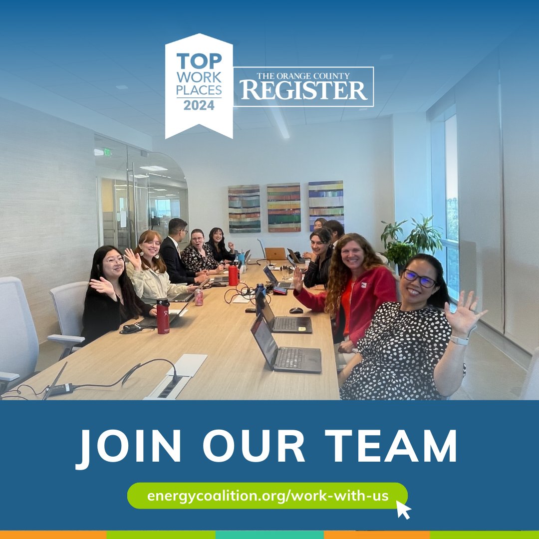 Interested in supporting meaningful, impactful energy projects? Apply to work at TEC! Find job postings at energycoalition.org/work-with-us/