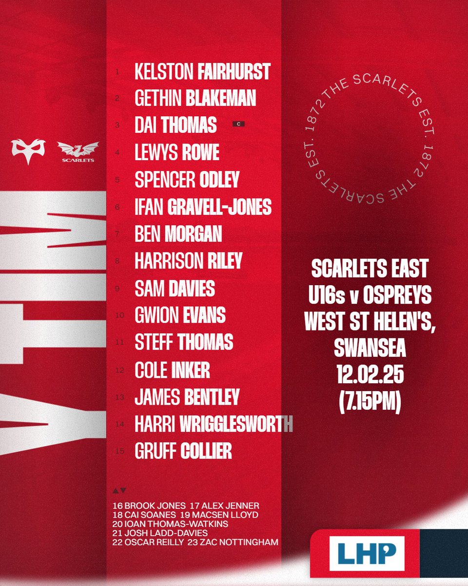 🏉 Our U16s East launch their campaign against Ospreys West at St Helen's on Wednesday (7.15pm)

Here's how we line up

🏫 Schools &amp; clubs in web story

🔗 bit.ly/41aKtmV

Ein tîm D16 i herio'r Gweilch ar ddydd Mercher ar gae St Helen's yn Abertawe

#ygenhedlaethnesaf