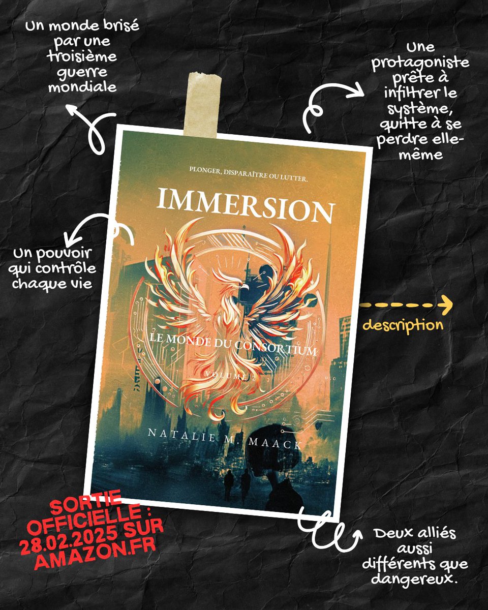 📖 IMMERSION – Le Monde du Consortium
📅 Sortie officielle : 28 février 2025
📍 Disponible sur KDP
#NouvelleSortie #livres