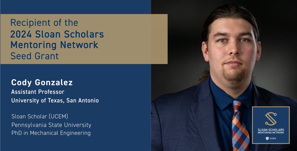 Sloan Scholars Mentoring Network (@sloannetwork) on Twitter photo #SSMNGrants spotlight: Dr. Gonzalez was awarded a 2024 Seed Grant to develop a lithium-ion battery actuator that accommodates silicon-graphite anode expansion. Learn about his lab at sites.google.com/view/gonzalezl….
2025 SSMN Grants are available! Apply by 3/14: sloan-scholars.ssrc.org/page/grant-pro… #SSMNGrants spotlight: Dr. Gonzalez was awarded a 2024 Seed Grant to develop a lithium-ion battery actuator that accommodates silicon-graphite anode expansion. Learn about his lab at sites.google.com/view/gonzalezl….
2025 SSMN Grants are available! Apply by 3/14: sloan-scholars.ssrc.org/page/grant-pro…