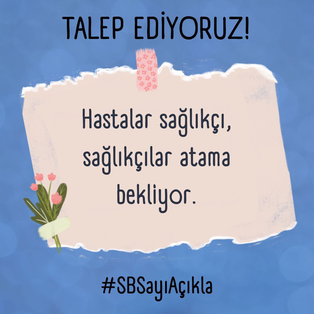 cerennegee's tweet photo. @saglikbakanligi Sahadaki personelin artan yükünü hafifletmek için atama bekleyen binlerce sağlıkçının sesine kulak verilmelidir. Artık zamanı geldi.
@drmemisoglu
@saglikbakanligi
#SBSayıAçıkla https://t.co/mt0LYFw9Rd