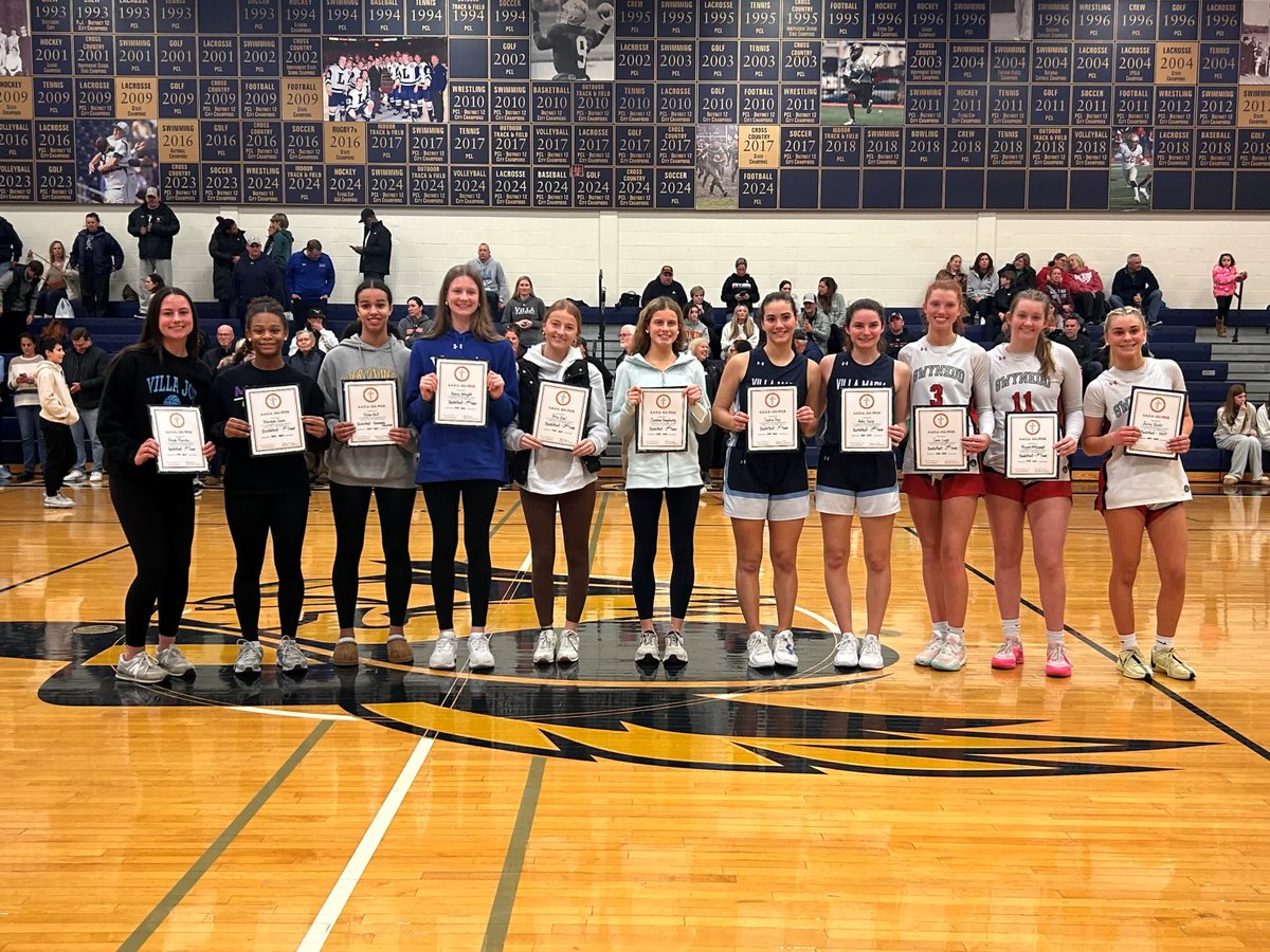 GMAHS Basketball Team members recognized among the 2024-2025 All-AACA selections celebrating their hard work, talent, and dedication to the game!
Cara Lapp '25 – Second Team All-AACA
Megan McDonnell '25 – First Team All-AACA
Bailey Balkir '26 – First Team and 2024-2025 AACA MVP