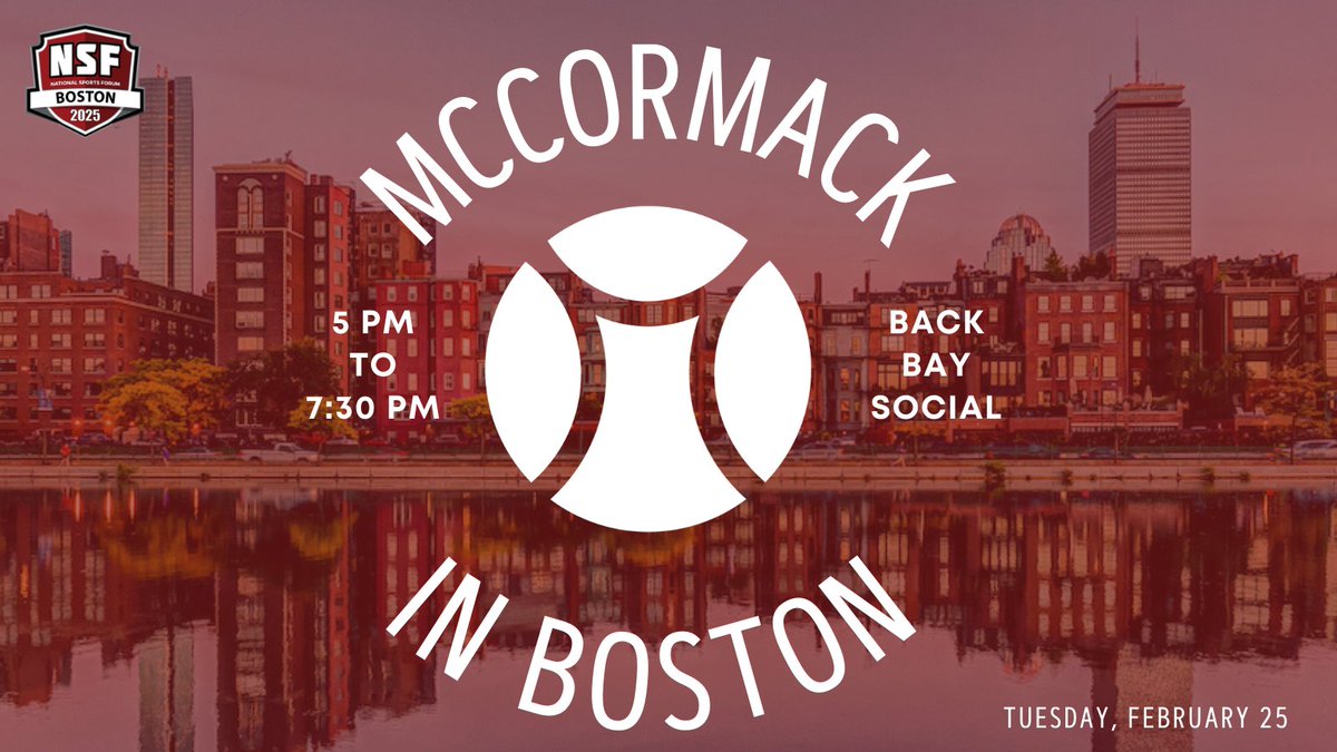 Boston-based McCormack MS alums: we want to see you! Join us on Tuesday, Feb. 25th at Back Bay Social for food, drinks and great company. We'll celebrate our student participants at this year's NSF. 

DM us for more details! 

#McCormackProud