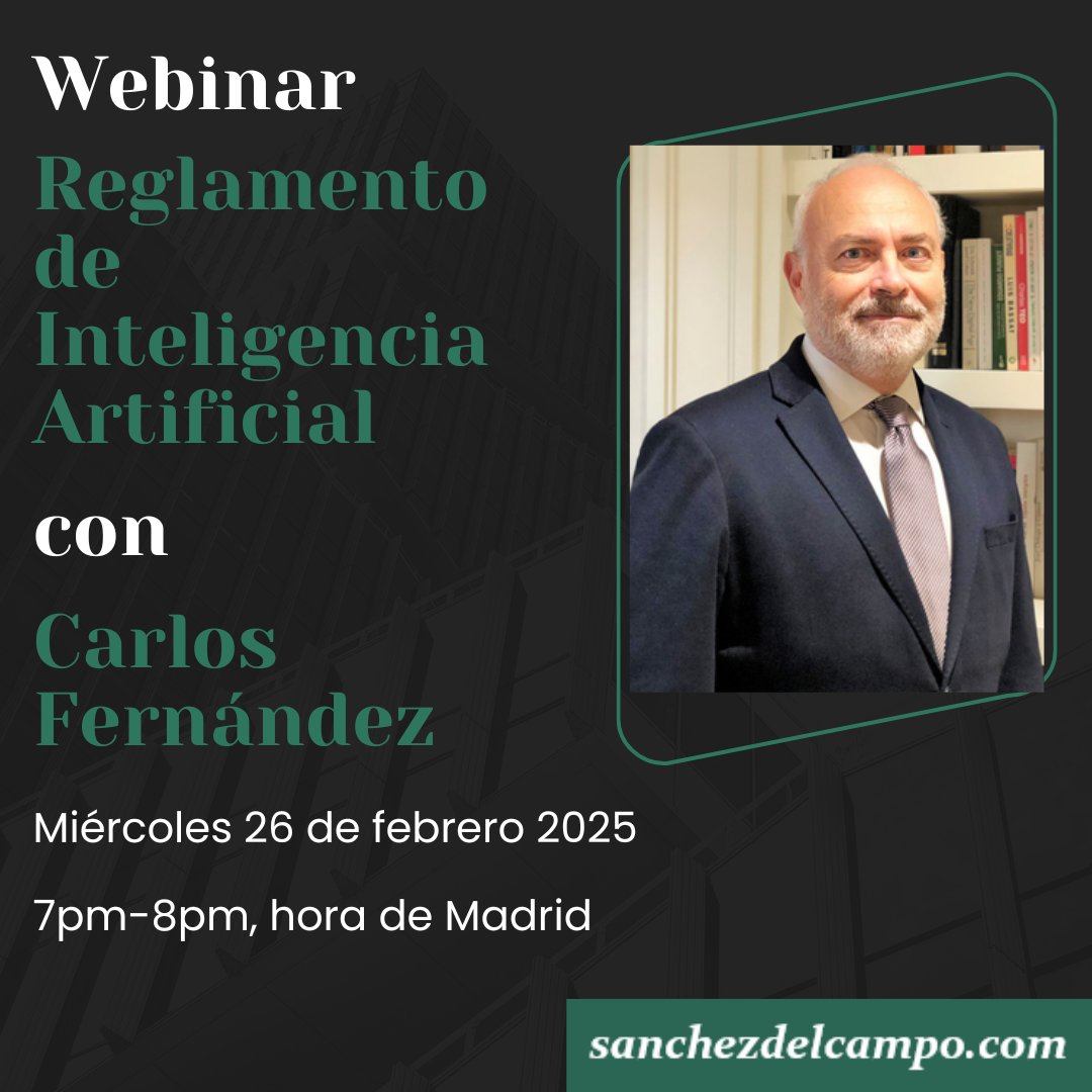 Próximo webinar con <a href="/Carlosbfh/">Carlos B Fernández</a> 
Te apuntas aquí webinar.getresponse.com/VtBXX/reglamen…..