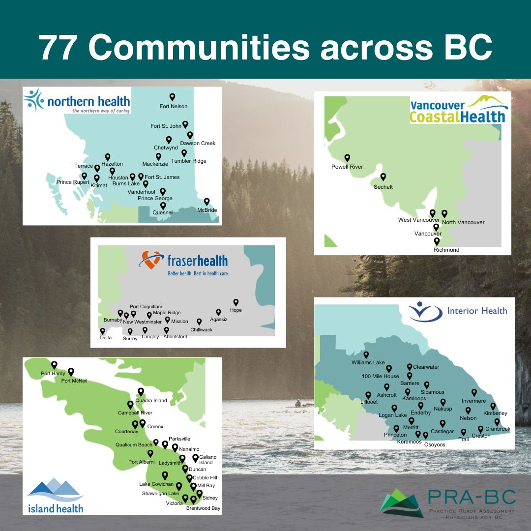 PRA-BC is placing more physicians in more BC communities of need than ever before! 77 communities have received PRA-BC family physicians since 2015.  Do you want to make the move to #beautifulBC? Visit prabc.ca for more information and apply today!