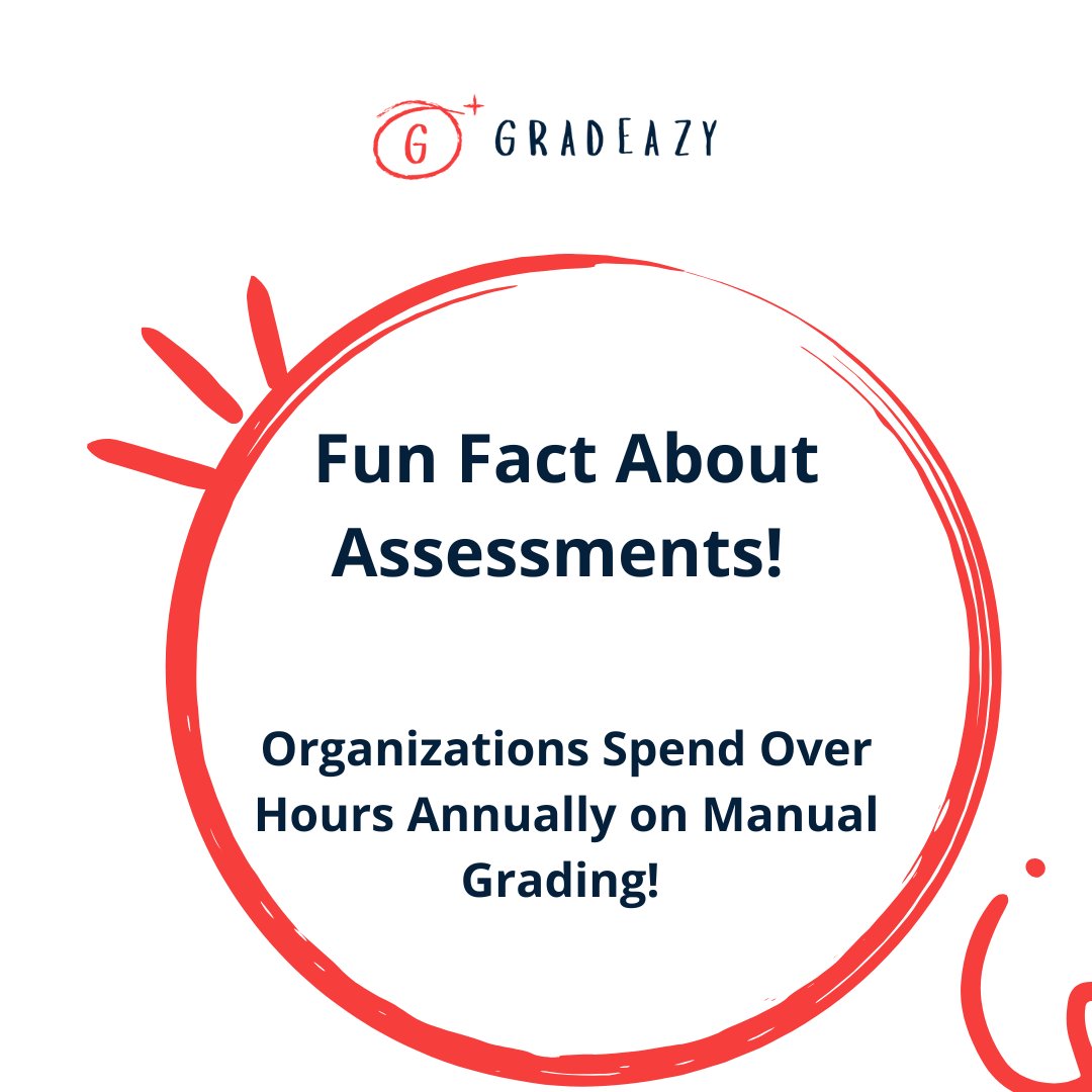 gradeazy's tweet image. Hours spent on assessments instead of driving growth and productivity.

With Gradeazy, you can automate grading, save time, and focus on scaling your business effortlessly.

Work smarter, not harder. 💼✅

#Gradeazy #FunFact #AssessmentSimplified #TimeSaver #SmartGrading