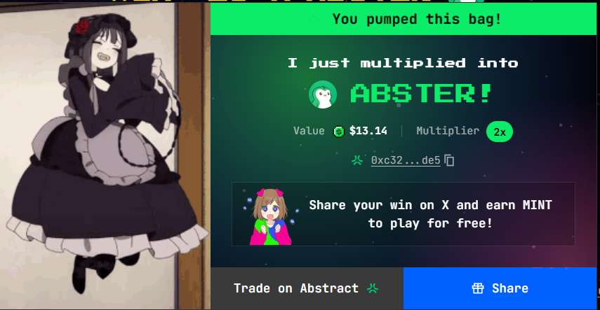 El_ZeeMo's tweet photo. First time playing thanks !!!
https://t.co/zQRUtj2dt9 @multiplierfun @ABSTER https://t.co/MvoQqe1i7j