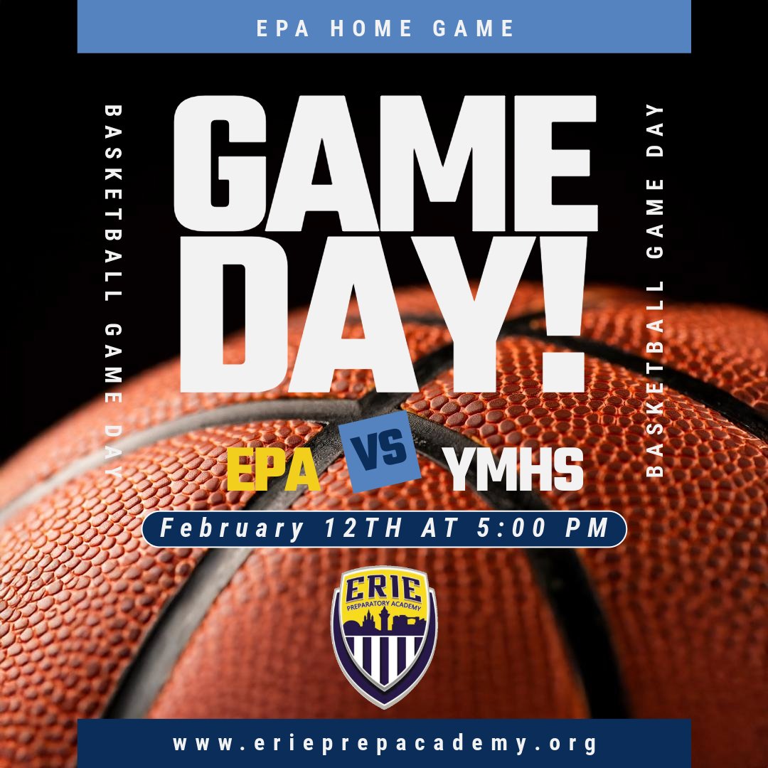 Game Day Alert!

Today at 5:00 PM, our EPA team takes on Youngsville Middle High School on our home court! Let’s pack the gym, bring the energy, and defend our home turf!