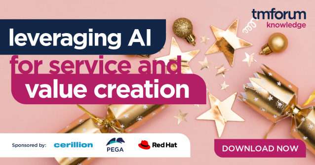 AxelWells4's tweet photo. Transform your communication services with AI! The new TM Forum report, "Leveraging AI for Service and Value Creation," offers key insights and case studies to help you drive innovation and gain a competitive edge. Download the report to learn more. #AI... https://t.co/tcvlQXaY3R https://t.co/JtMabYHXsq
