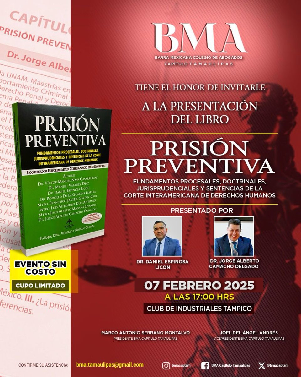 Barra Mexicana de Abogados, Capítulo Tamaulipas (@bmacaptam) on Twitter photo 