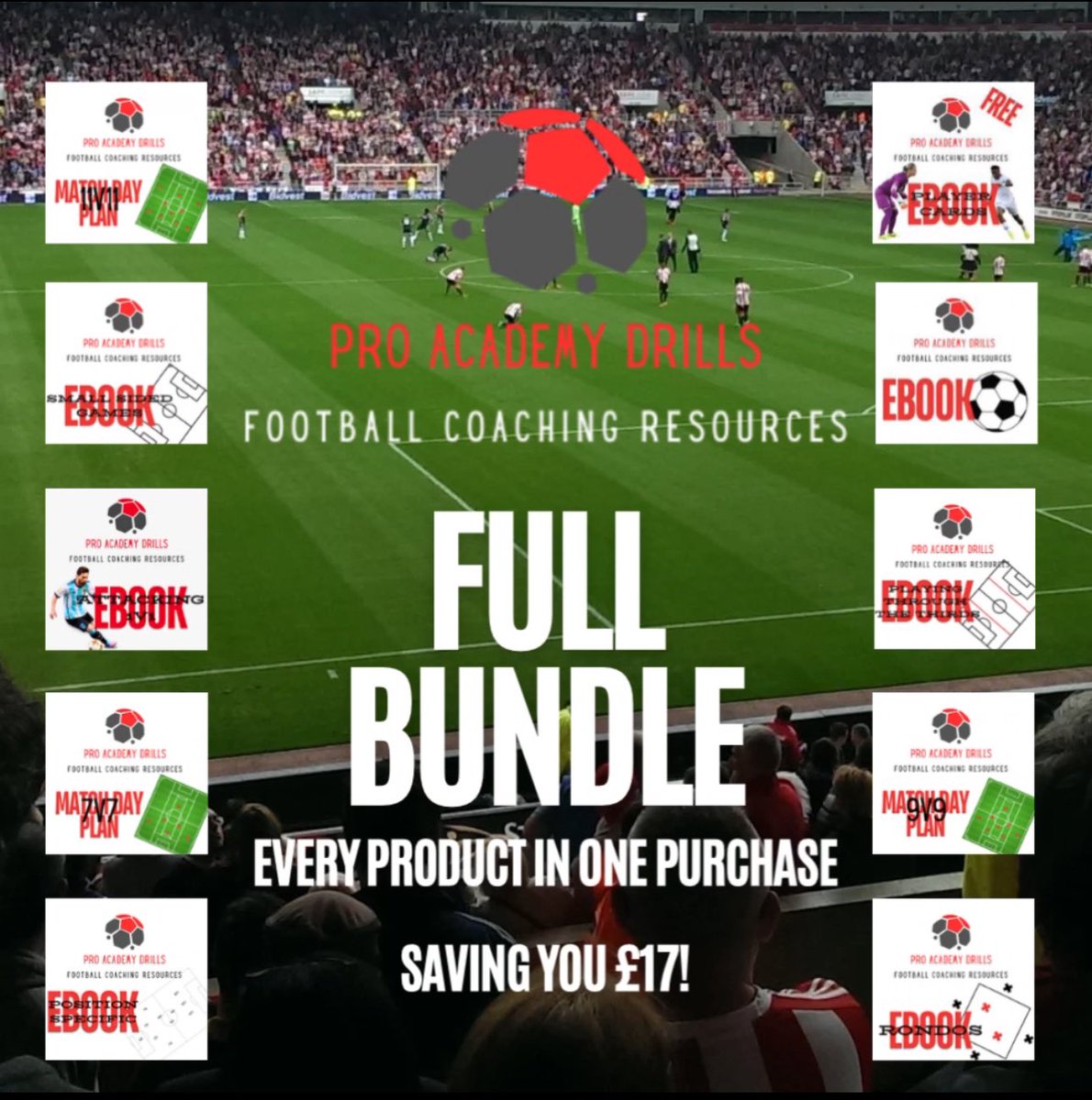 ProAcademyDrill's tweet photo. 🔥 Full Coaching Bundle 🔥

Get the ultimate coaching pack to boost your team’s skills and confidence. Coaches rave about sharper passes, better tactics, and more wins! 
Grab it now: https://t.co/DhtcwmY2aB
#FootballCoaching #FullBundle #PlayerDevelopment #CoachBetter https://t.co/WGNPBwMu8h