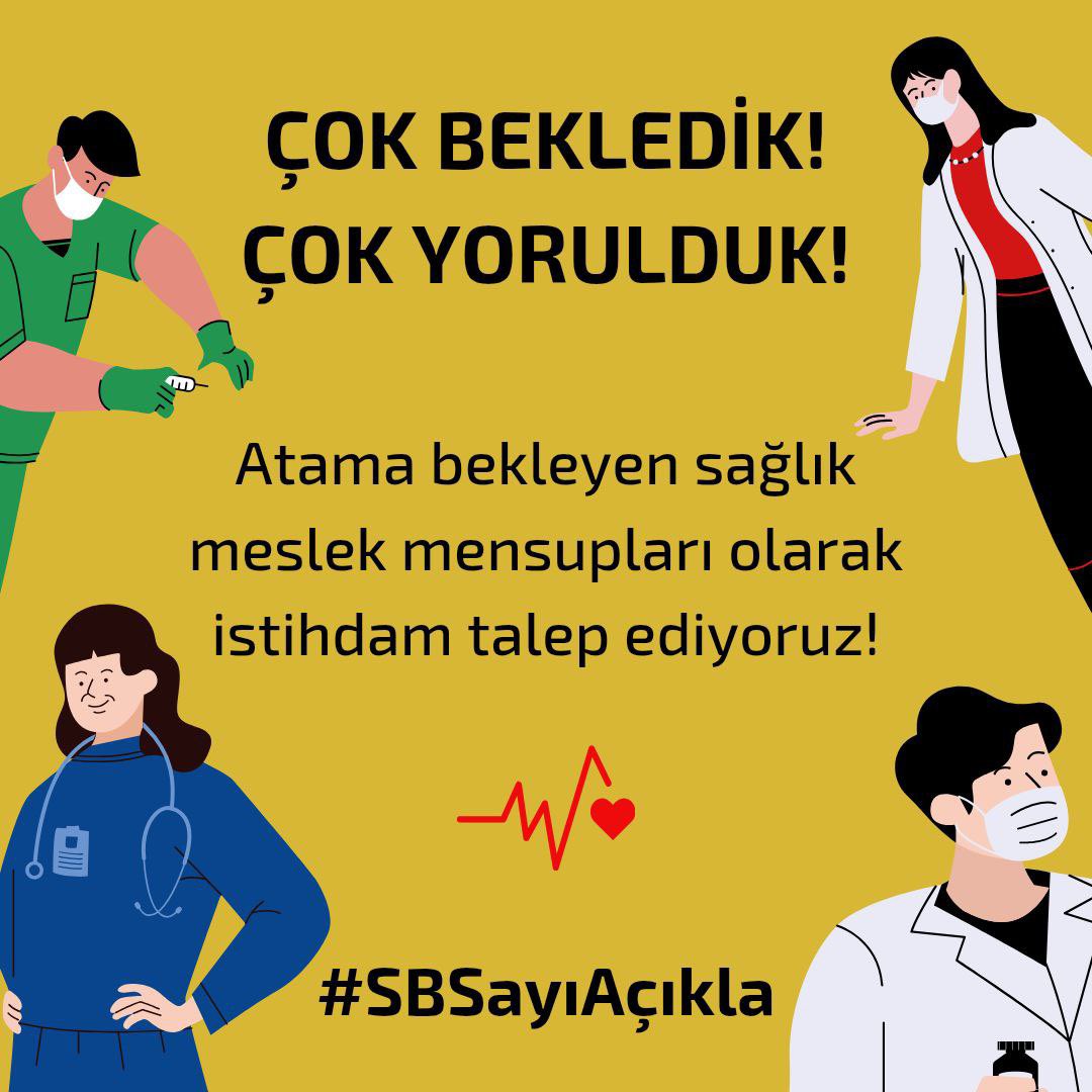 cerennegee's tweet photo. @saglikbakanligi Biz üstümüze düşeni yaptık. Aldığımız yüksek puanlarla atama yapılmasını bekliyoruz. Çok bekledik, çok yorulduk. Artık zamanı geldi!
@drmemisoglu
@saglikbakanligi
#SBSayıAçıkla https://t.co/7MFqzu25BU