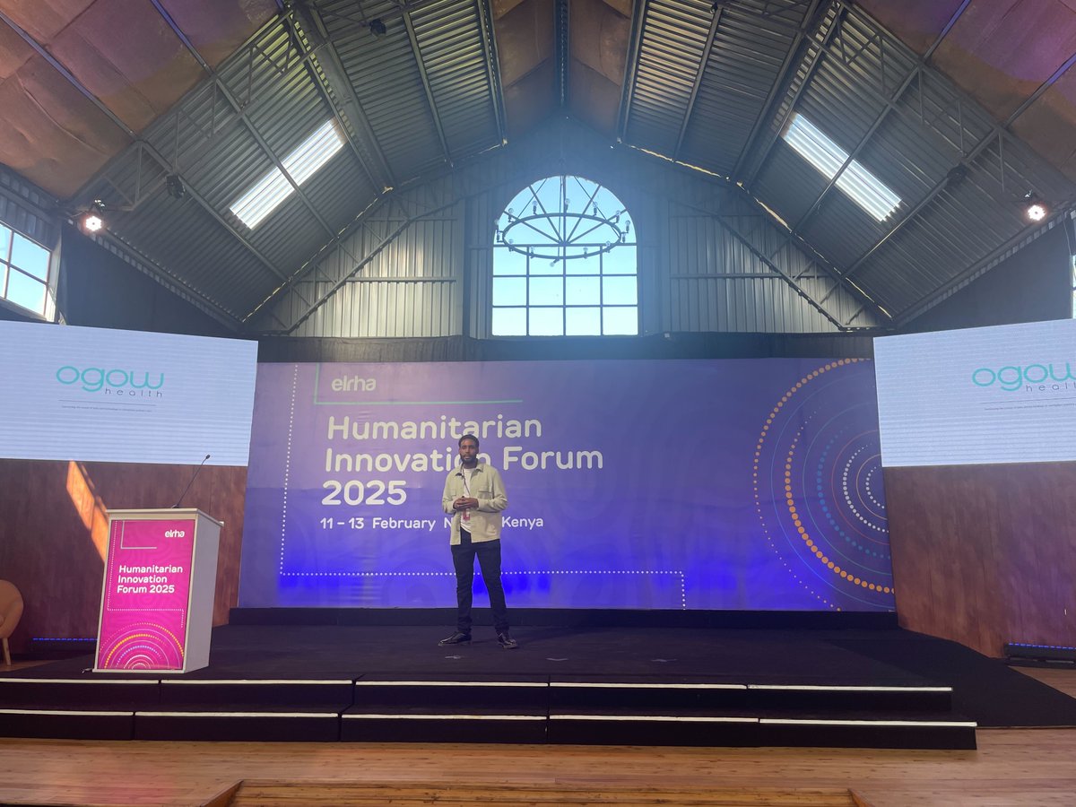 HumanitarianGC's tweet image. We're at the @Elrha Innovation Forum in Nairobi this week, and are proud to see CHIC-supported innovators, @ogowhealth, Pragmatic Innovation and @safeh2oapp pitching their bold ideas to a room of humanitarian innovation friends!