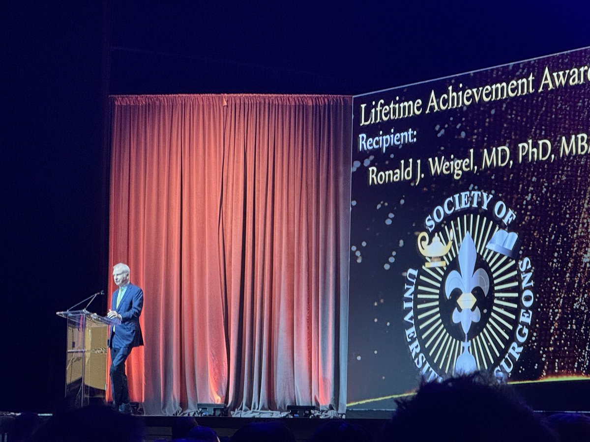 Rebecca Sippel (@rebecca_sippel) on Twitter photo Congratulations to <a href="/TheAAES/">American Association of Endocrine Surgeons</a> member and Chair of Surgery <a href="/IowaMed/">Carver College of Medicine</a>, Dr. Ron Weigel for receiving the <a href="/UnivSurg/">Society of University Surgeons (SUS)</a> Lifetime Achievement Award! Congratulations to <a href="/TheAAES/">American Association of Endocrine Surgeons</a> member and Chair of Surgery <a href="/IowaMed/">Carver College of Medicine</a>, Dr. Ron Weigel for receiving the <a href="/UnivSurg/">Society of University Surgeons (SUS)</a> Lifetime Achievement Award!