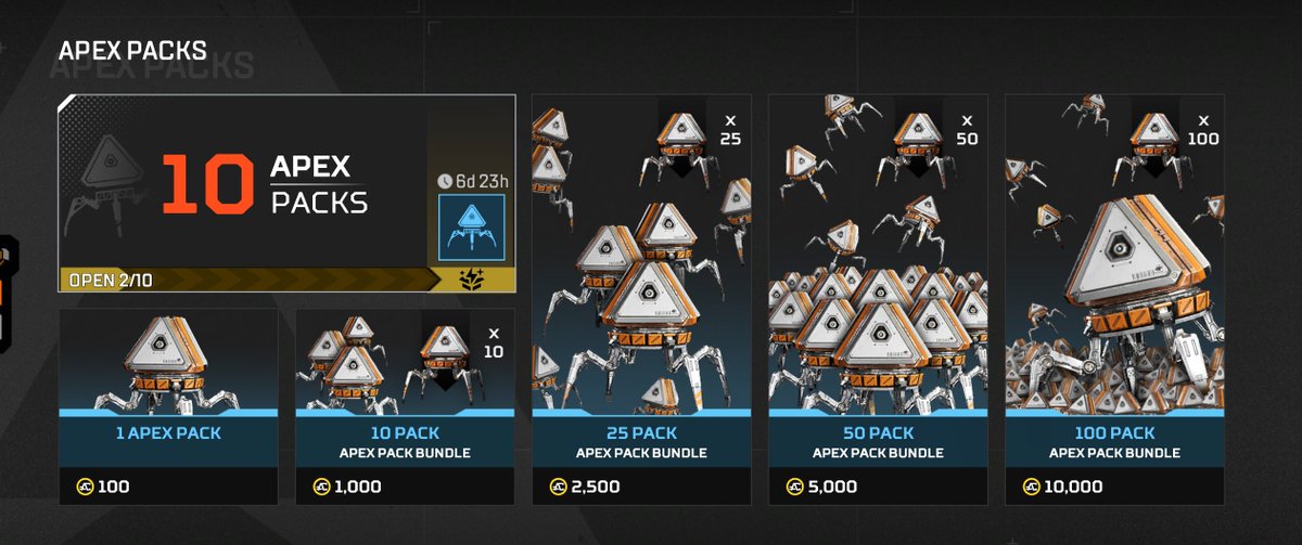 HYPERMYSTx's tweet photo. Apex Packs now have new permanent bundles! https://t.co/ZnTeFD8C4c